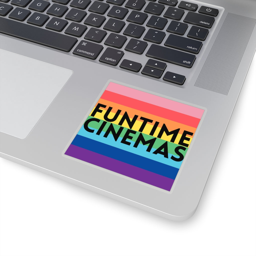 It's More Colorful at Funtime Cinemas Sticker