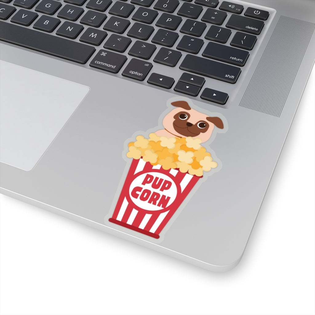 Pup-Corn Sticker