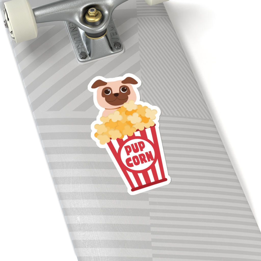 Pup-Corn Sticker