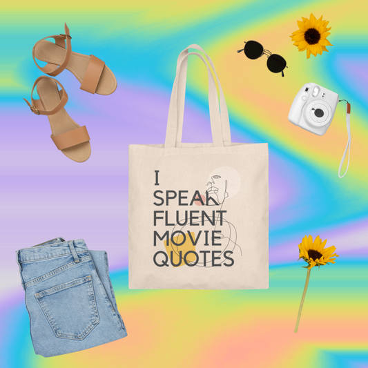 I Speak Fluent Movie Quotes | Movie Lover | Funtime Watch & Wear Tote Bag